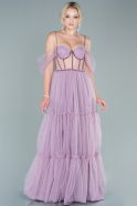 Long Lavender Evening Dress ABU2545