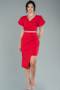 Short Red Invitation Dress ABK1488