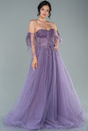 Long Lavender Evening Dress ABU2554