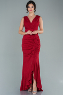 Long Red Mermaid Evening Dress ABU2556