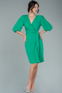 Green Short Invitation Dress ABK1465