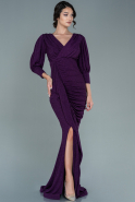 Long Purple Mermaid Prom Dress ABU2619