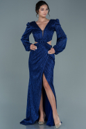 Long Sax Blue Evening Dress ABU2632