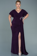 Long Purple Oversized Evening Dress ABU2648