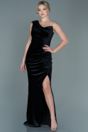 Long Black Velvet Evening Dress ABU2687