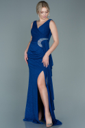 Long Sax Blue Evening Dress ABU2693