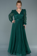 Emerald Green Long Plus Size Evening Dress ABU2104