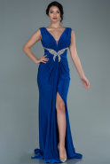 Long Sax Blue Evening Dress ABU2702