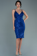 Short Sax Blue Evening Dress ABK1541