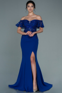 Long Sax Blue Evening Dress ABU2753