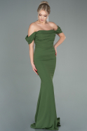 Long Olive Drab Prom Gown ABU2783