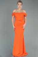 Long Orange Prom Gown ABU2783