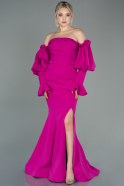 Long Fuchsia Mermaid Prom Dress ABU2772