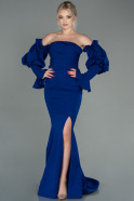 Long Sax Blue Mermaid Prom Dress ABU2772