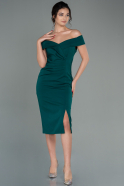 Short Emerald Green Invitation Dress ABK1572