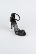 Black Leather Evening Shoe ABD1452