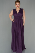 Long Purple Plus Size Evening Dress ABU1648