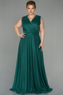 Emerald Green Long Oversized Evening Dress ABU1762