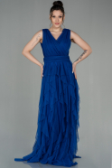 Sax Blue Long Prom Gown ABU2429