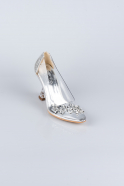 Silver Crystal Evening Shoe AB1055