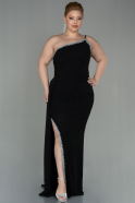 Long Black Oversized Evening Dress ABU2879
