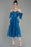 Midi Indigo Evening Dress ABK1850