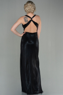 Long Black Plaster Fabric Evening Dress ABU2900