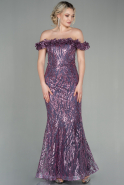Long Lavender Evening Dress ABU2881