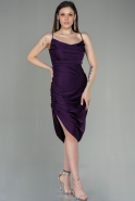 Dark Purple Midi Night Dress ABK1933