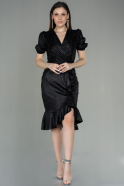 Midi Black Invitation Dress ABK1637