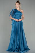 Long Blue Chiffon Evening Dress ABU1755
