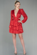 Short Red Invitation Dress ABK1643