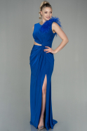 Long Sax Blue Evening Dress ABU2912