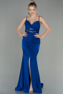 Long Sax Blue Mermaid Prom Dress ABU2918