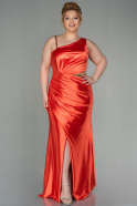 Long Orange Oversized Evening Dress ABU2925