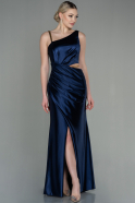 Long Navy Blue Prom Gown ABU2937