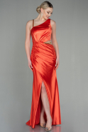 Long Orange Prom Gown ABU2937