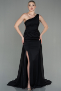 Long Black Chiffon Evening Dress ABU2961