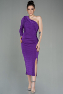 Midi Purple Invitation Dress ABK1670