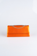Orange Satin Night Bag SH818