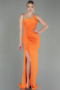 Long Orange Prom Gown ABU2966