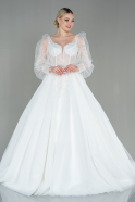 White Wedding Dress ABG012