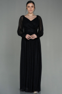 Long Black Evening Dress ABU2981