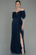 Long Navy Blue Evening Dress ABU2983
