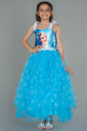 Long Blue Girl Dress ABU3038