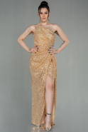 Long Gold Scaly Evening Dress ABU3054