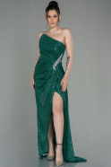 Long Emerald Green Scaly Evening Dress ABU3054