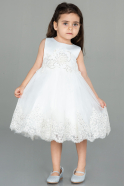 Long White Girl Dress ABU3037