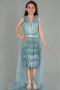 Short Turquoise Girl Dress ABK1713