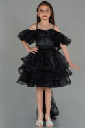 Short Black Girl Dress ABK1716